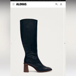 Alohas tall black boots